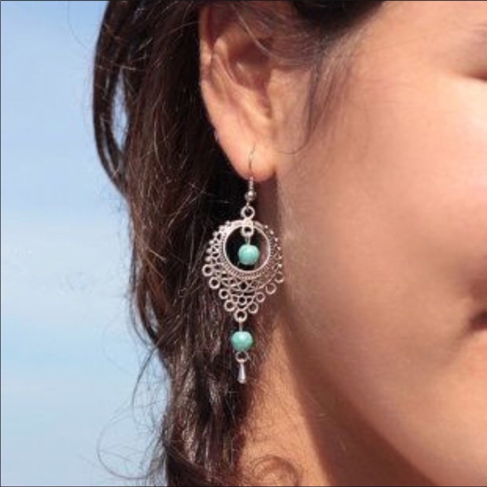 🎀 Boho Turquoise Earrings